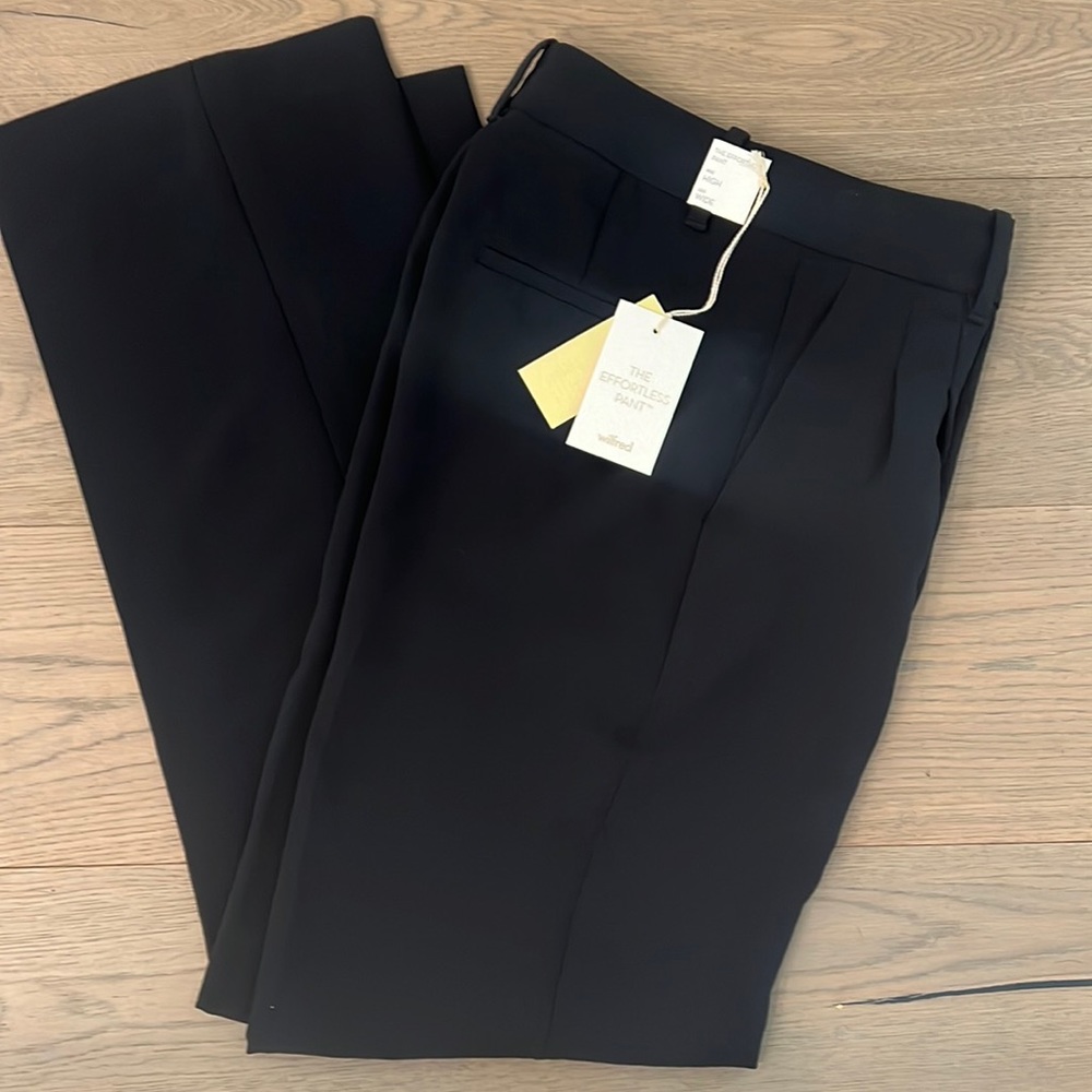 Aritzia Wilfred the effortless pant, black, high rise